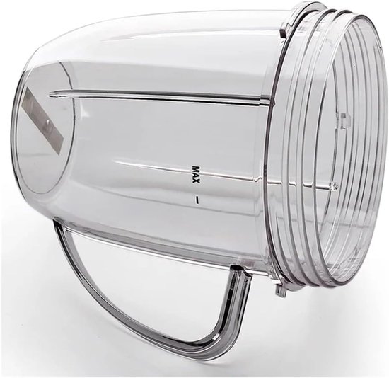 Vervangende Beker - Mixer Mok - Smoothies Maken - Met Handvat - 18oz - Transparant — afbeelding 2