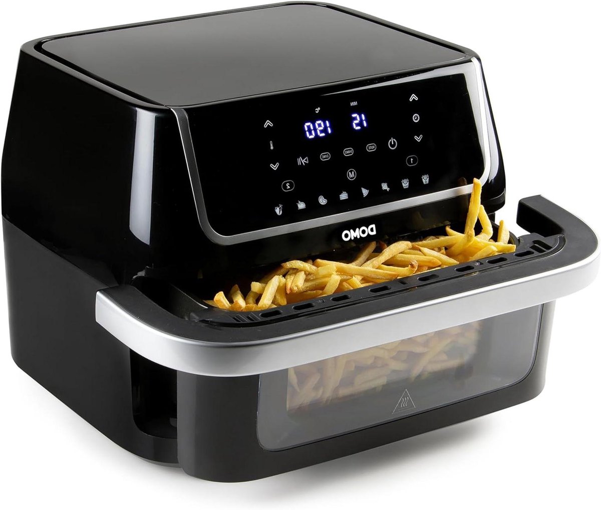 Airfryer met Venster - Hete Lucht Oven - Gezond Frituren - Flexibele Capaciteit - 10 Liter - Wit