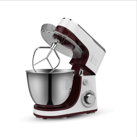 Roerbezem Keukenmachine - Kneedhaak Mixer - Deeg Mengen - Aluminium Profiel - E-1047D Model - Aluminiumkleur — afbeelding 2