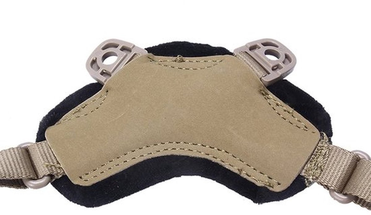 Helmaccessoires X-Nape vering - Verstelbare riem - Gewatteerde kinbeschermer - Luchtdoorlatend - Duurzaam nylon - Geschikt voor MICH helm - Helmsysteem