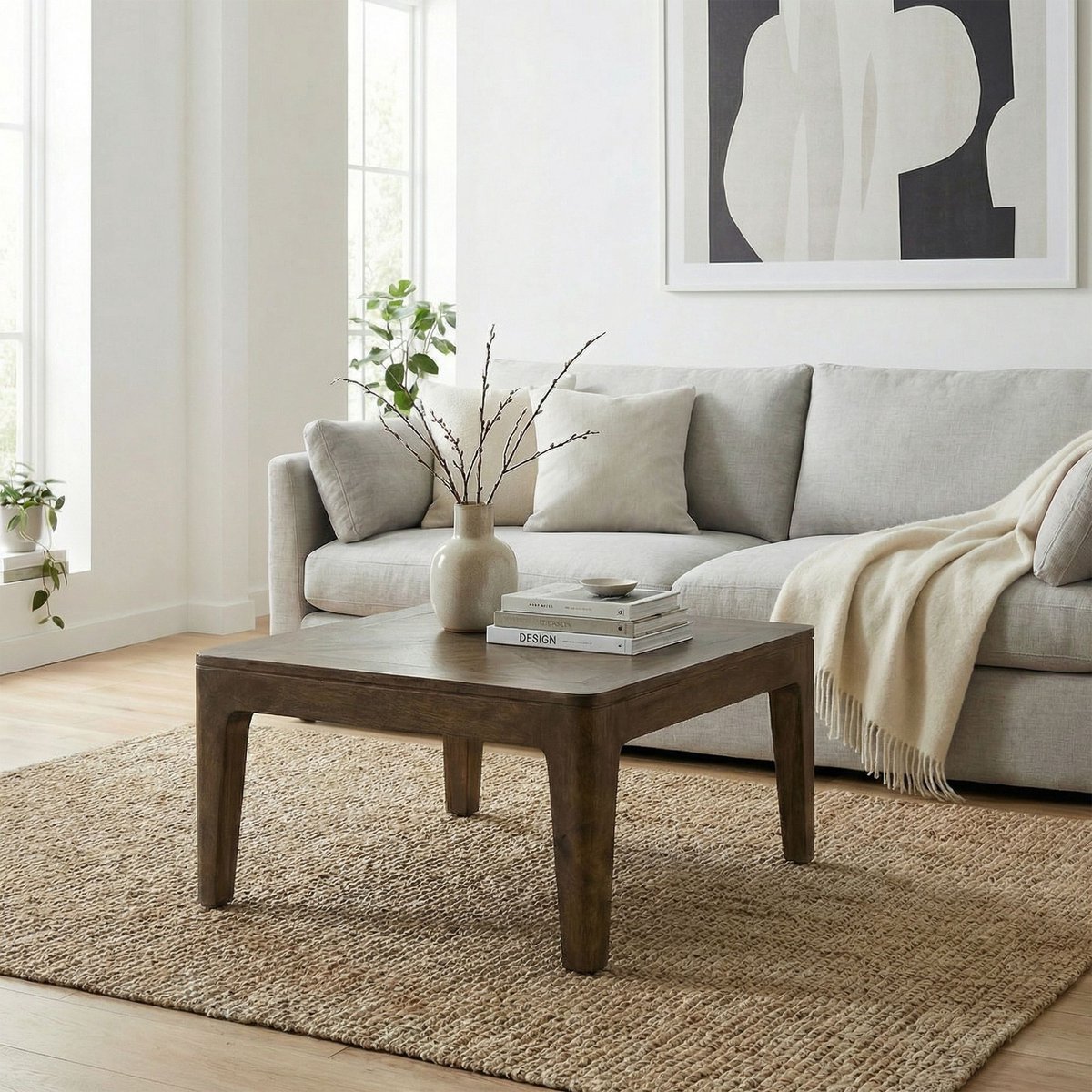 Salontafel mangohout walnoot 60 cm - WL7.586