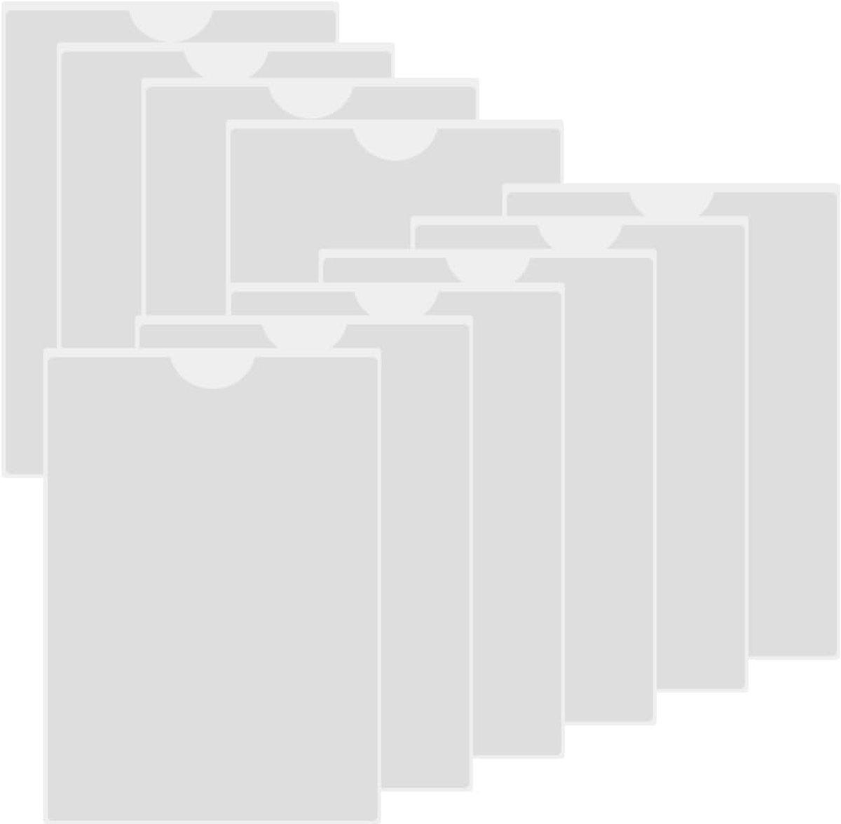 Dailygoods - Transparante Labelhouder - Zelfklevende Kaartcovers voor Diverse Toepassingen