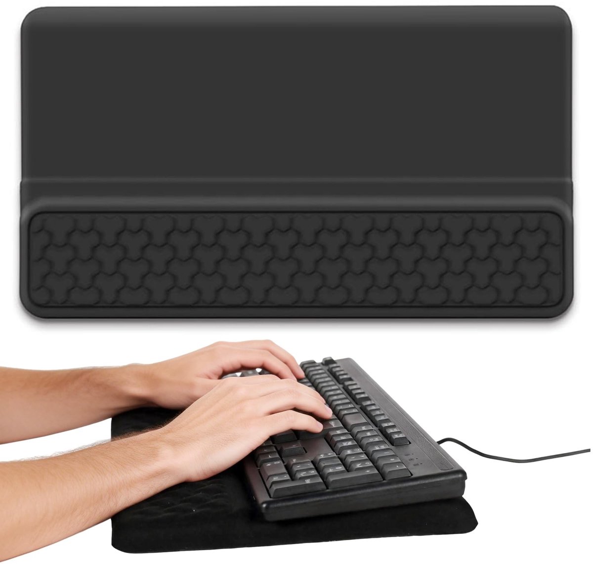 Dailygoods - Ergonomische 3-delige Set - Toetsenbordsteun, Muis en Muismat van Geheugenfoam