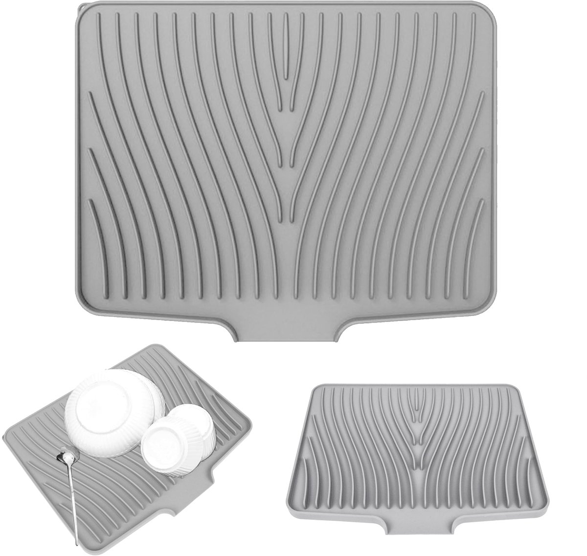 Dailygoods - Siliconen Afvoermat - Keuken Drainage Mat met Groefstructuur