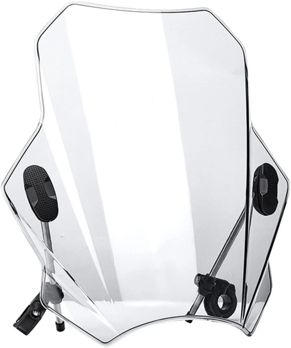 Motorfiets Windscherm - Wind Deflector Scooter - Comfortabel Rijden - Soepele Luchtstroom - Universele Pasvorm - Transparant
