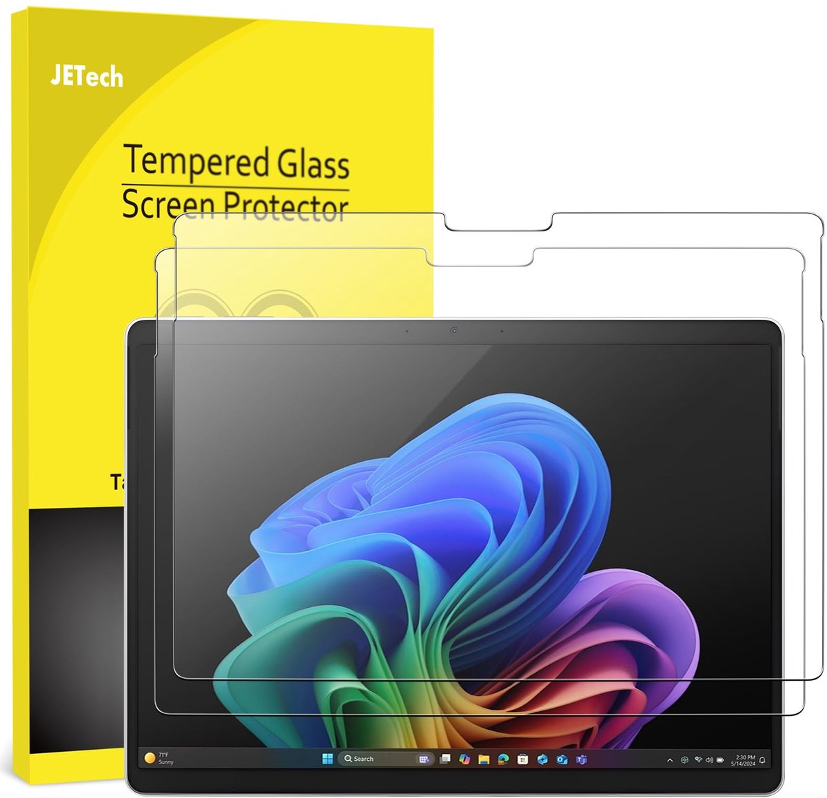 Dailygoods - Screen Protector voor Surface Pro 11/10/Pro 9 - Gehard Glas, 2 Stuks