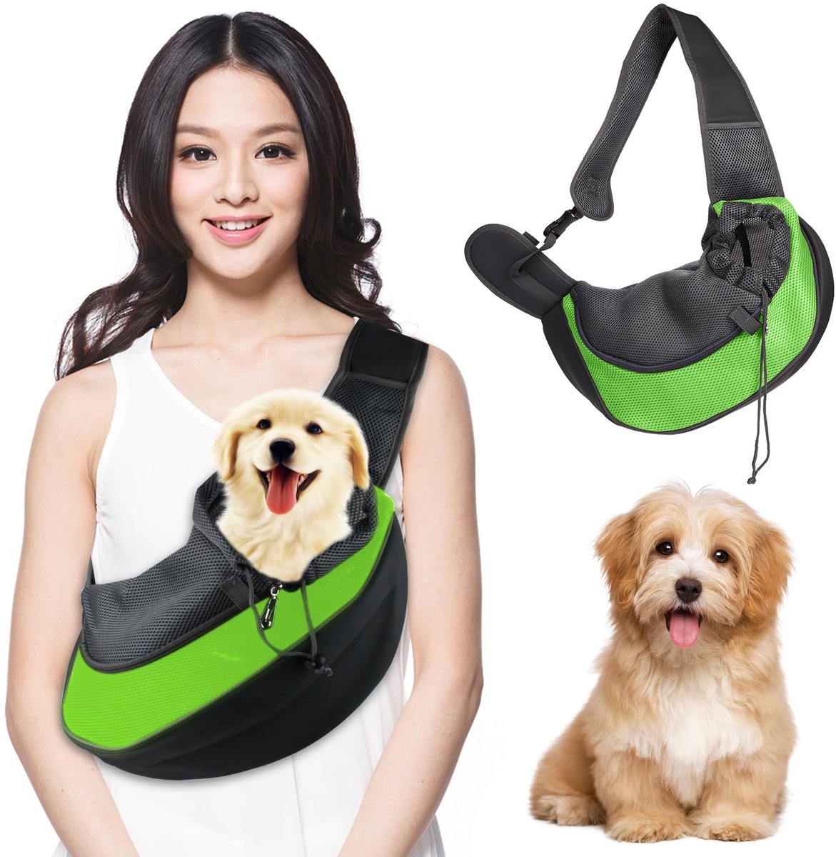 Dailygoods - Hondendraagrugzak voor Kleine Honden en Katten, Ademend Ontwerp voor Buitenactiviteiten