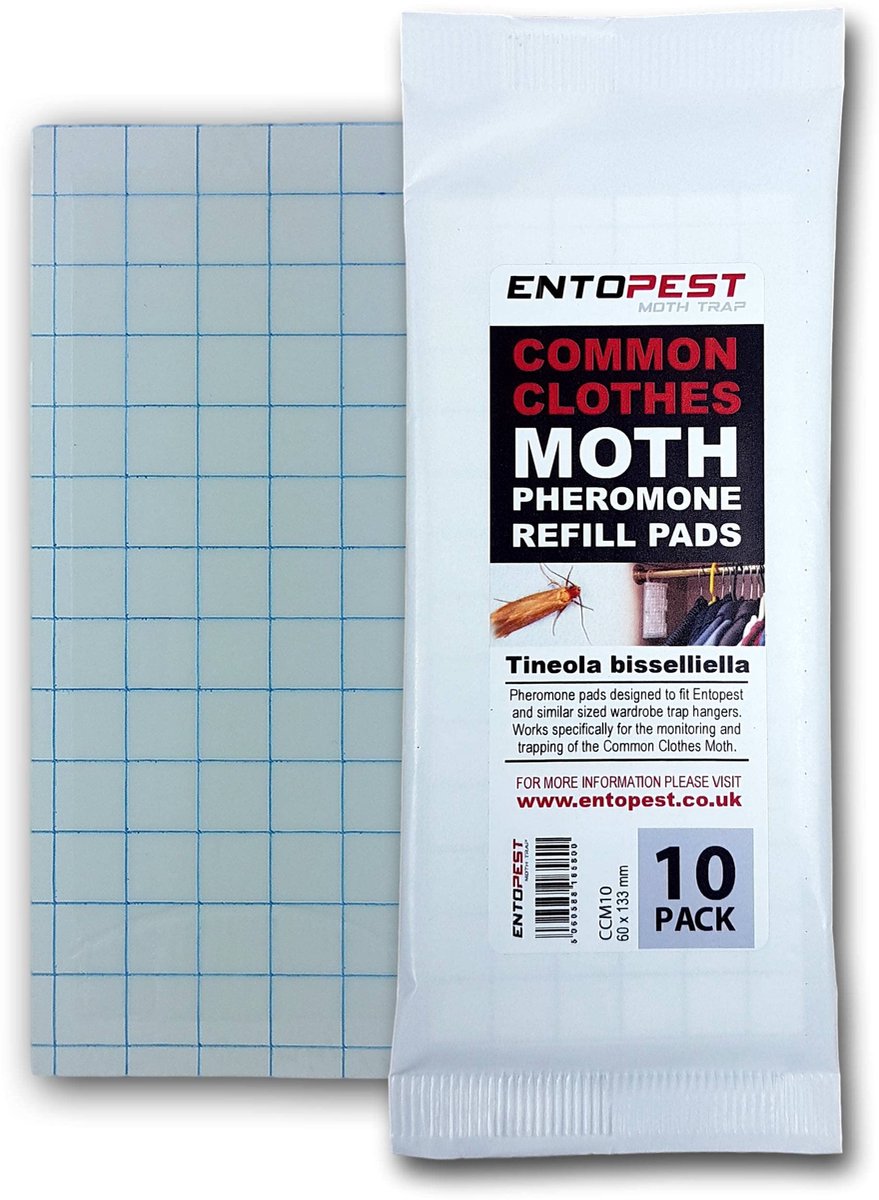 Dailygoods - 10 Kleermot Feromoon Vullingen voor Kledingmotten