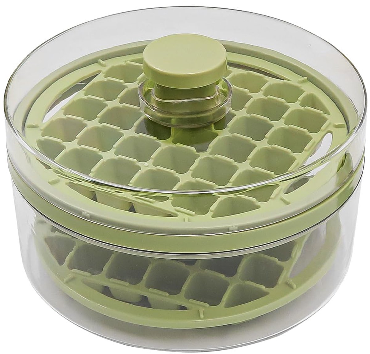 Dailygoods - IJsklontjesvormen met Deksel - 64 Stuks voor Cocktails en Sappen