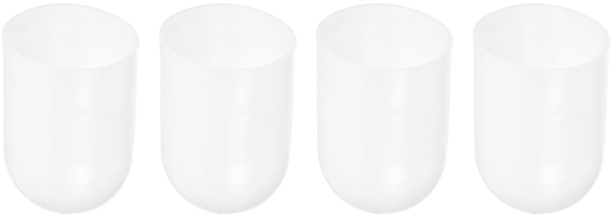 Dailygoods - 4 Stuks Silicone Eindkappen - Beschermende Ronde Caps voor Schroeven en Elektrische Kabels