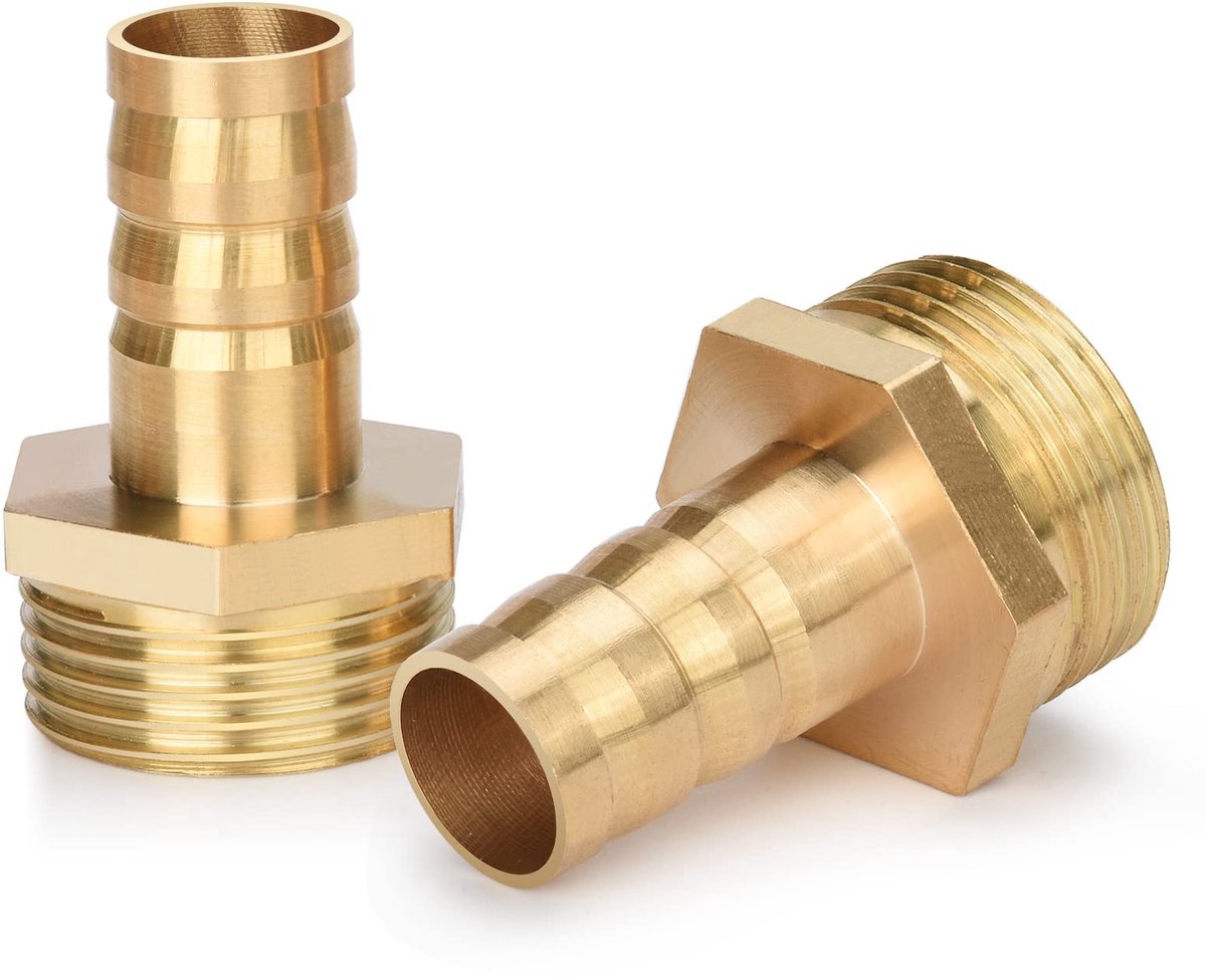 Dailygoods - Messing Tuinslang Adapter 3/4" AG x 1/2" Tulle (14mm)