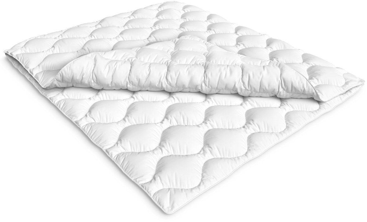 SnelShoppen - Siebenschläfer 4-seizoenen dekbed 200 x 220 cm, 2 dekbedden met knopen, aanpasbare deken voor zomer en winter, comfortabel en veelzijdig