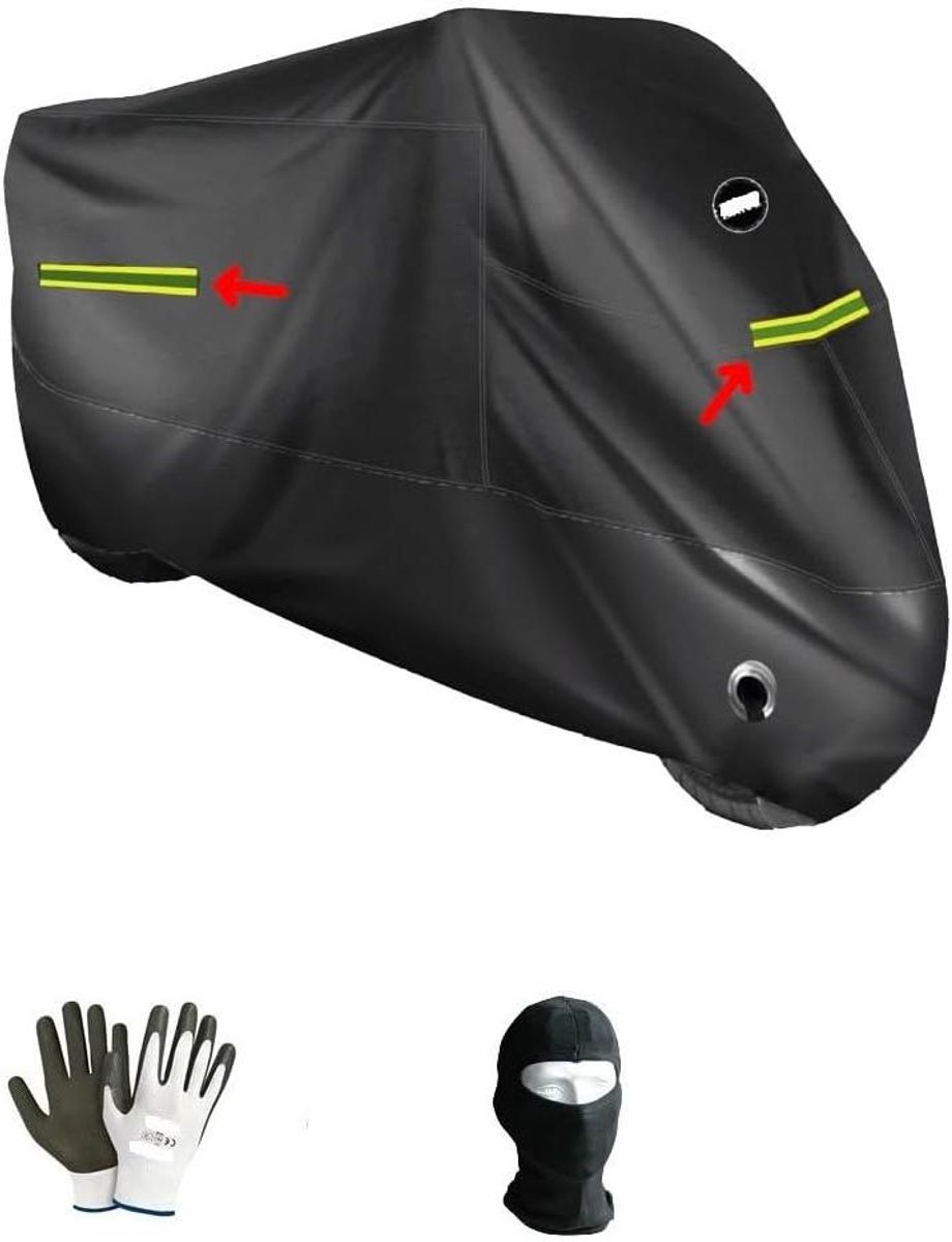 Motorhoes - Scooterhoes Beschermhoes - Motor Beschermen - Waterdicht Fleece - 232 x 100 x 125 cm - Zwart