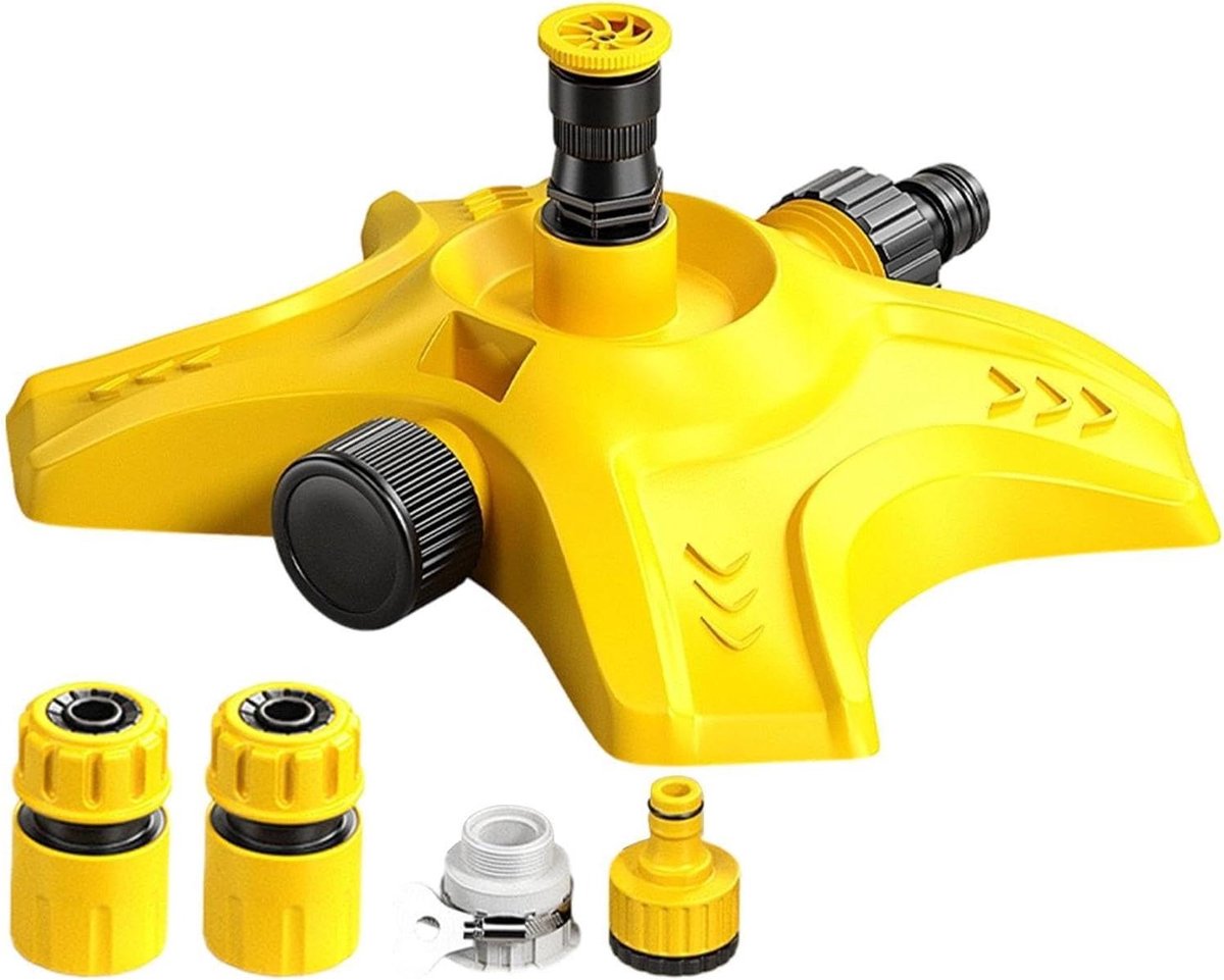 Gazonsproeier Roterend - Tuinsproeier Automatisch - Gazon Water Geven - 360 Graden Verstelbaar - 10 x 22 x 9 cm
