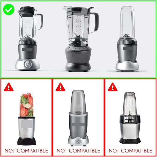 Vervangende Beker en Deksel - Reserveonderdelen Blender - Smoothies Maken - BPA-vrij Plastic - 32 Ounces - Transparant — afbeelding 2
