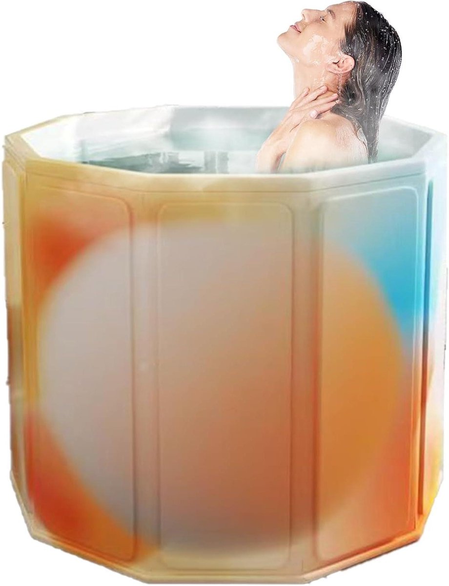Opvouwbare badkuip - Draagbare bademmer - Ontspannend baden - Houdt 180 min warm - 758L x 328B cm - Meerkleurig