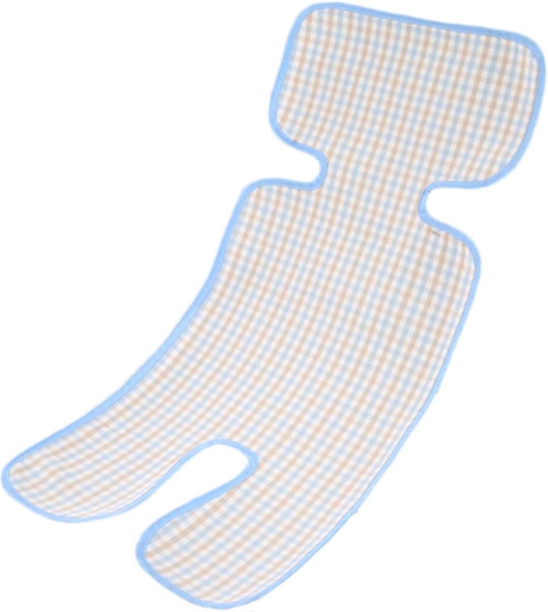 Kinderwagen Inzetstuk - Kinderwagen Kussen - Comfortabel Reizen - Ademend 3D-mesh - 70x33 cm - Blauw