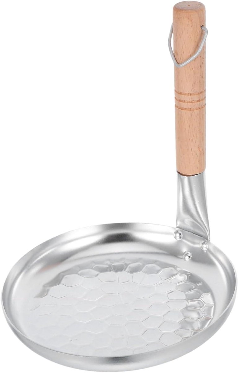 Oyakodon Pan - Eierkoekenpan Tamagoyaki - Japanse Gerechten Maken - Verticale Handgreep Ruimtebesparend - 16 cm - Zilver