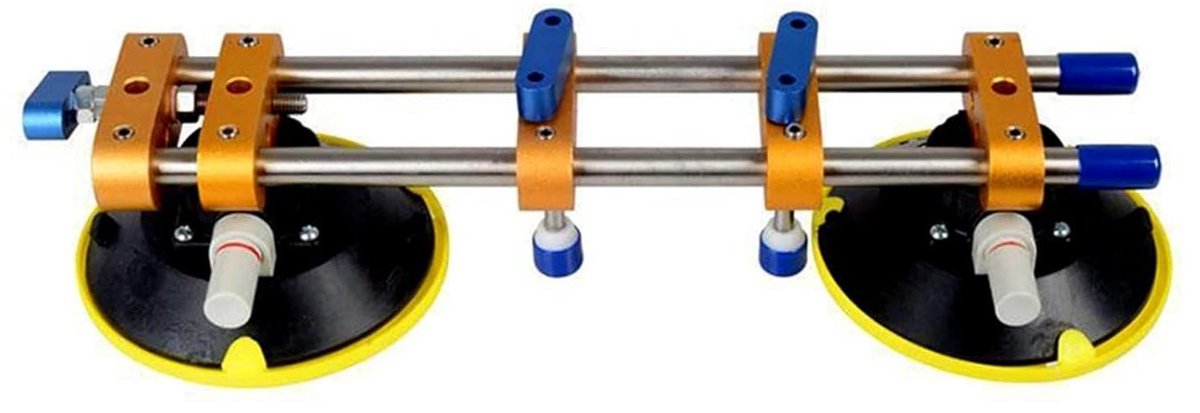Naadloze Naad Setter - Zuignap Tool - Aanrecht Installatie - Precisie Nivellering Knoppen - 6 Inch Zuignappen - Zilver