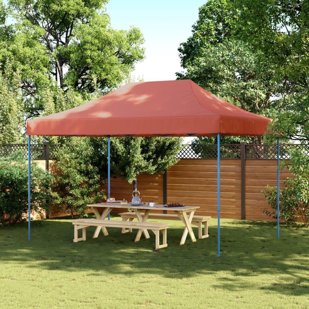 Pop-up Partytent - Paviljoen Tent - Buitenfeesten Organiseren - Pop-up Snel Opzetbaar - 410 x 279 x 315 cm