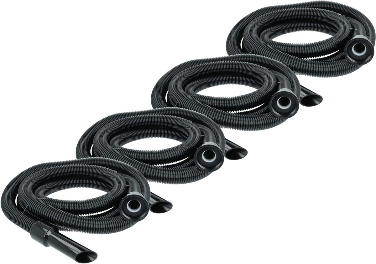 Vervangende Slang - Zuigslang Stofzuiger - Comfortabel Stofzuigen - Precisie Pasvorm - 4 x 3.5 m - Zwart