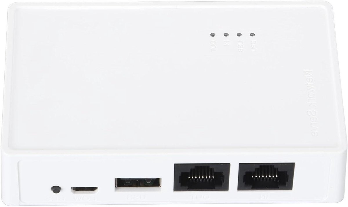 Draadloze Print Server - Printer Converter WiFi - Printer Delen - Ondersteunt 4 Printers - 480 Mbps - Wit