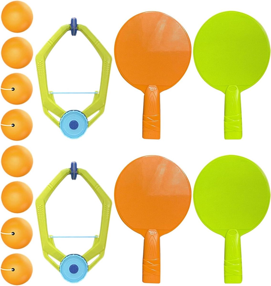 Tafeltennis Trainer Set - Hangende Pong Trainer - Oefenen Reactiesnelheid - Ruimtebesparend Ophangsysteem - 25 cm - Diverse kleuren