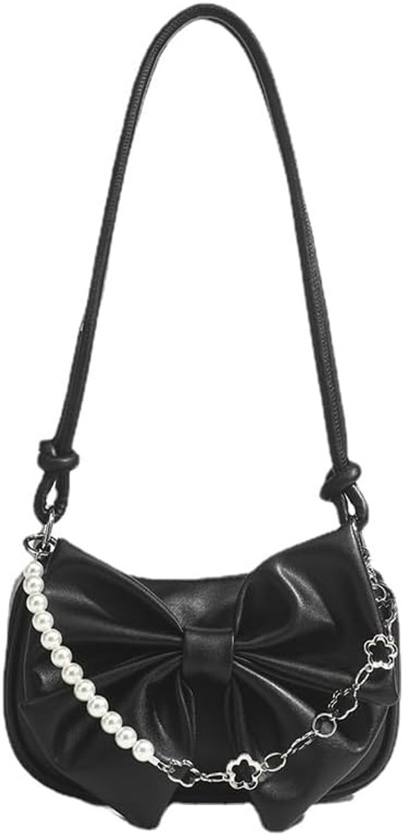 Crossbodytas - Schattige Schoudertas voor Vrouwen - Modieuze Sling Handtas - Kawaii Dagrugzak voor Dames - Zwart