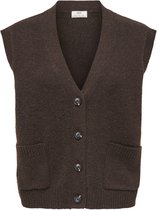 JDY - JDYSUPER S/L V-NECK VEST KNT Dames Trui