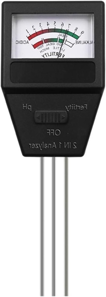 Bodem pH-meter - Bodemtester Vruchtbaarheid - Planten Verzorgen - Drienaaldsdetectie - 5-10 cm Sonde - Niet gespecificeerd