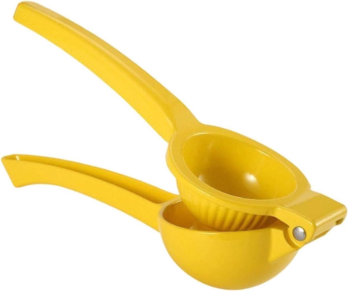 Limoenpers - Citruspers Handpers - Sap Extraheren - Ergonomisch Ontwerp - 8 x 8 x 8 cm - Lichtgeel