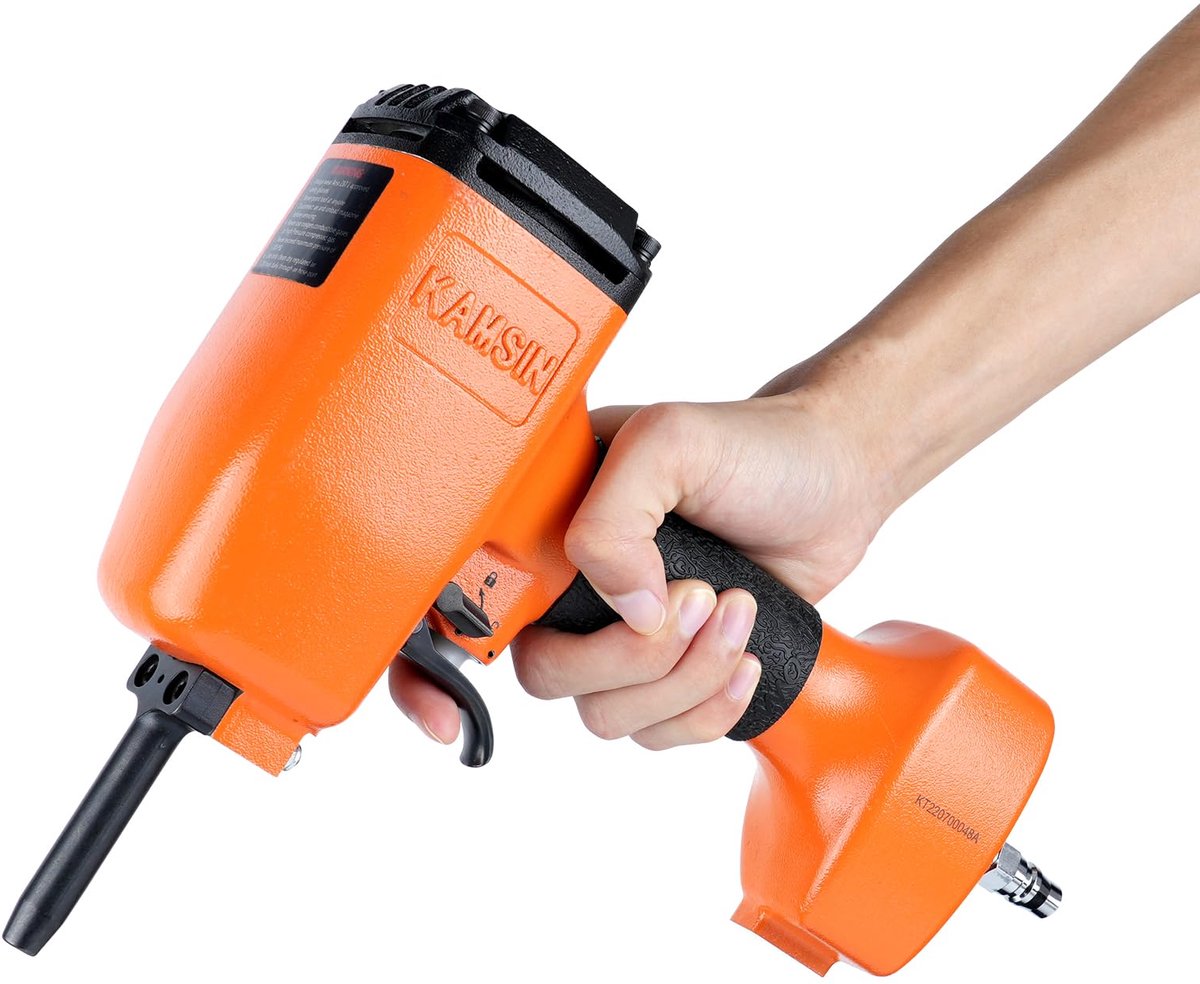 SnelShoppen - Kamsin KT50 Pneumatische Spijkertrekker Pistool - Heavy Duty Air Punch Nailer met Trekkerveiligheid - Spijkerverwijderaar voor Ontspijke