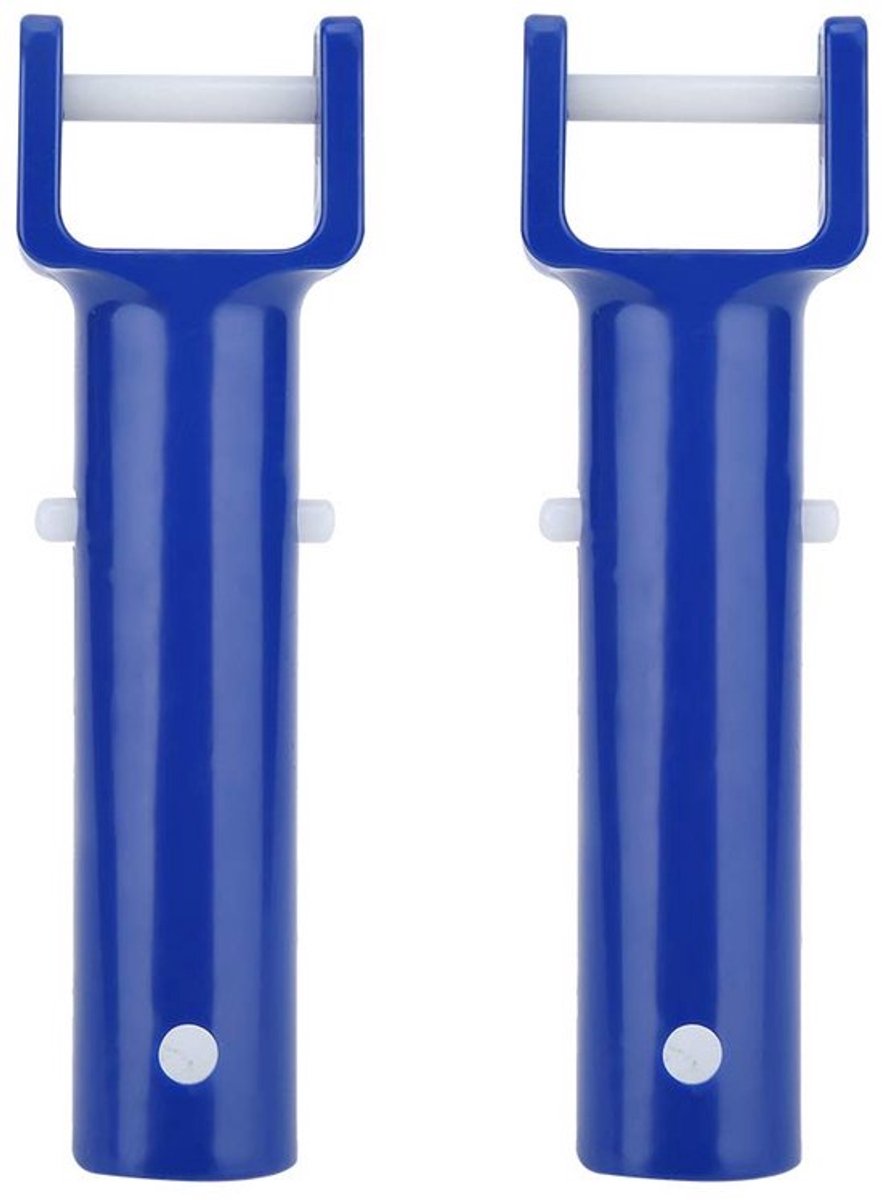 - Zwembadaccessoires - Reservegreep voor Zwembad - Zwart - V-vormige Clipkop - Geschikt voor vloerstofzuiger - 2 stuks