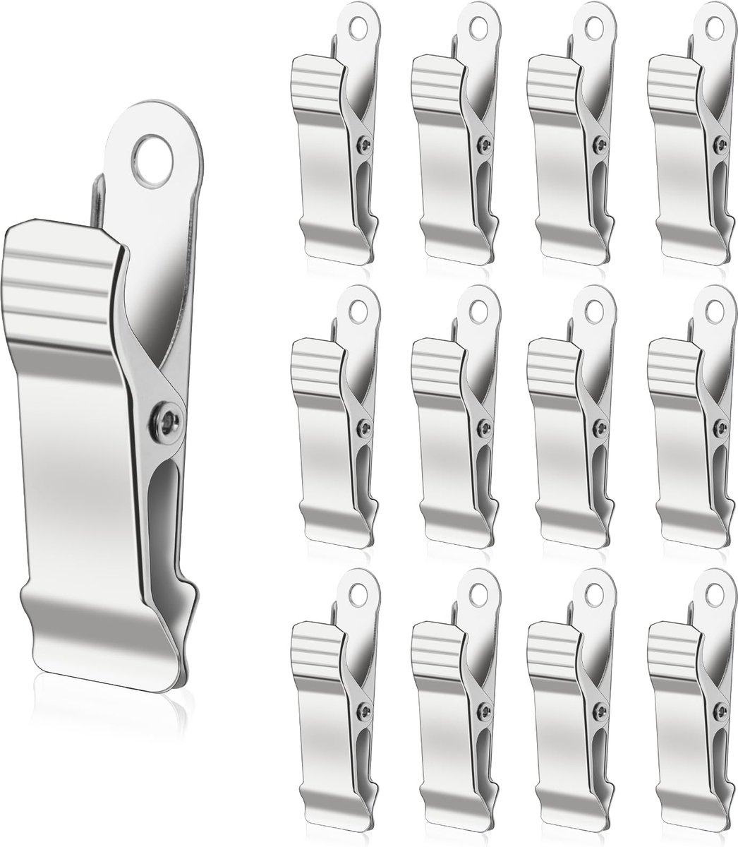 Dailygoods - 12 Pcs Mini Crocodile Clips - Metalen Klemmen voor Creatieve Projecten