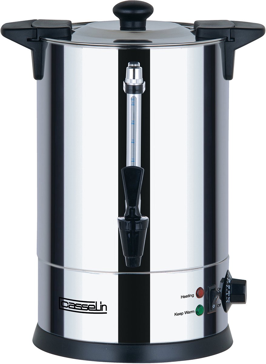 SnelShoppen - Heetwaterdispenser 6,8 Liter - RVS, Perfect voor Keuken, Camping, Feest, en Tuin - Handige en Snelle Waterverhitting