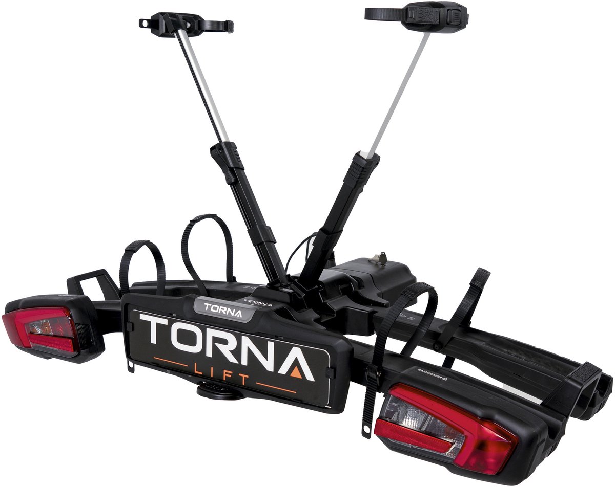 TORNA Lift 2 - Fietsendrager - 2 E-bikes - Trekhaak - Opvouwbaar - Kantelbaar - Inclusief Oprijgoot