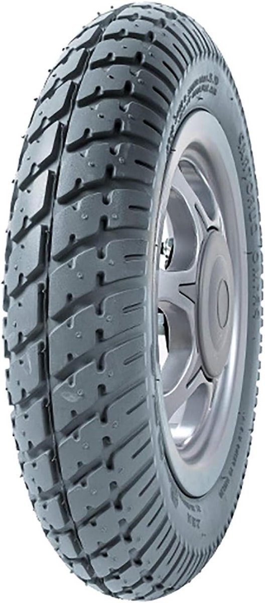 Rolstoel Achterwiel - Zwenkwiel Loopstoel - Mobiliteit Verbeteren - Massief Rubber Anti-lek - 34 cm - Grijs
