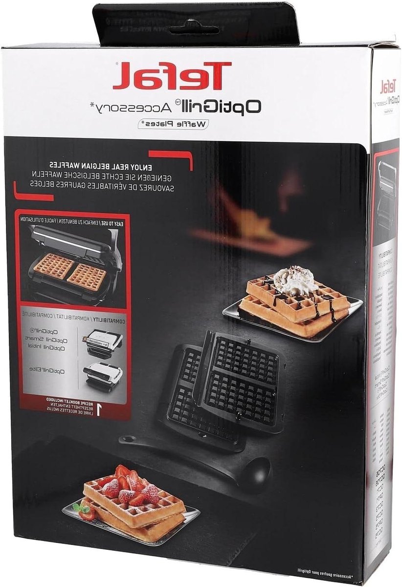 Belgische wafelplaten set Wafelmakers Wafelbakplaten Wafels Bakken Vaatwasmachinebestendig 320 x 299 x 41 mm Zwart