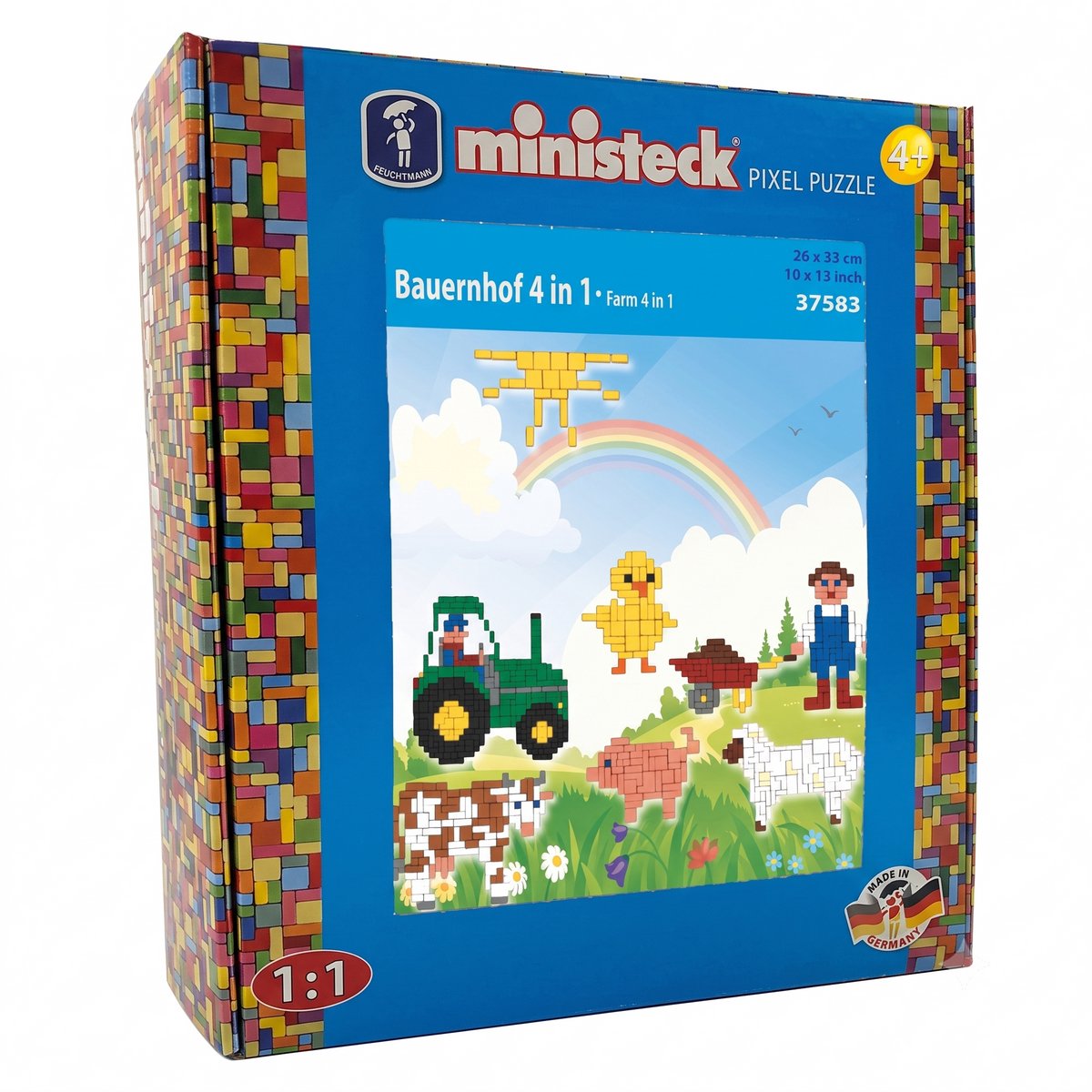 Ministeck - Mozaïek - Farm - 4in1 - XL box - 1000dlg.