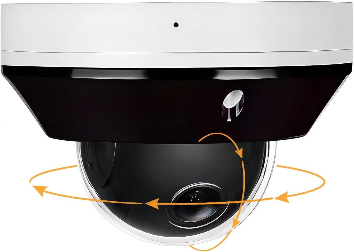 Mini PTZ IP Camera - Dome Camera Beveiligingscamera - Buiten Beveiligen - 3x Optische Zoom - 6MP - Zwart