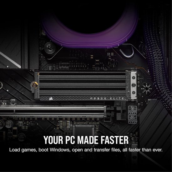 Interne SSD - Opslag M.2 - Snellere PC - PCIe Gen4 NVMe - 1TB - Zwart — afbeelding 2