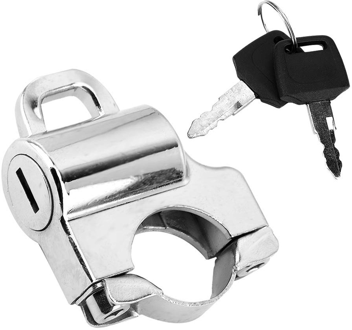 SnelShoppen - Duokon Motorslot 22 mm - Universeel Helmslot voor Motorfiets - Veiligheidsslot met 2 Sleutels - Hangslot voor Veiligheid - Ideaal voor B