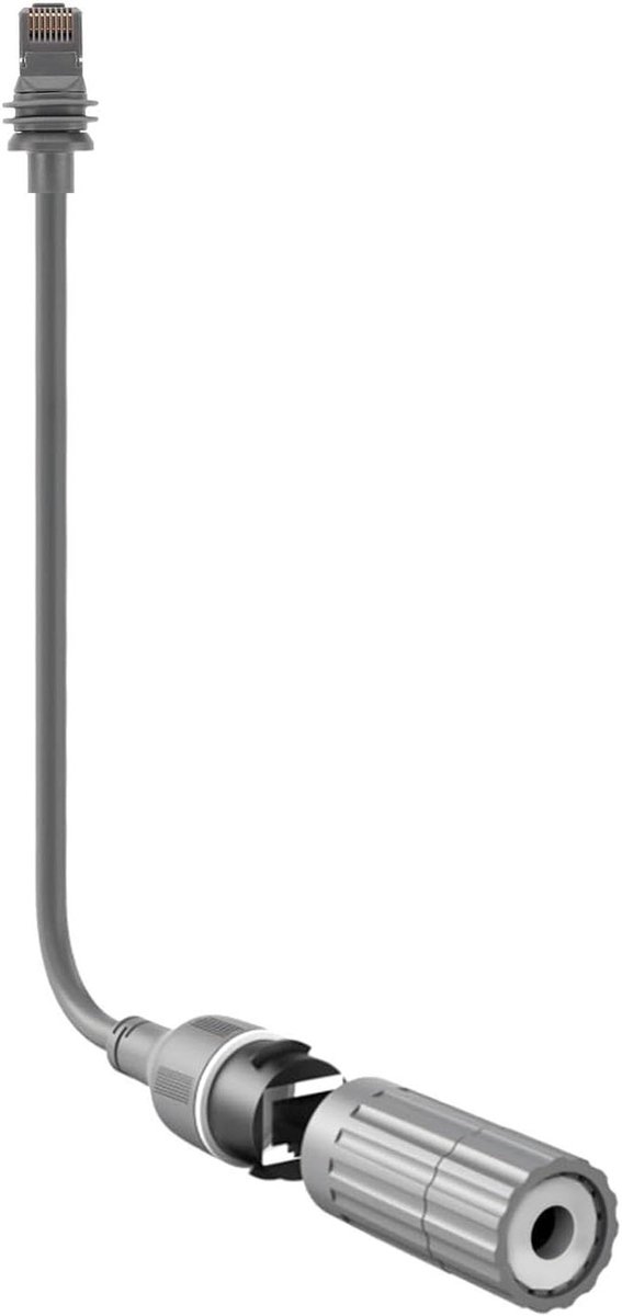 Ethernet Adapter - RJ45 Converter - Internet Stabiliseren - IP68 Waterbestendig - 2 meter - Zwart