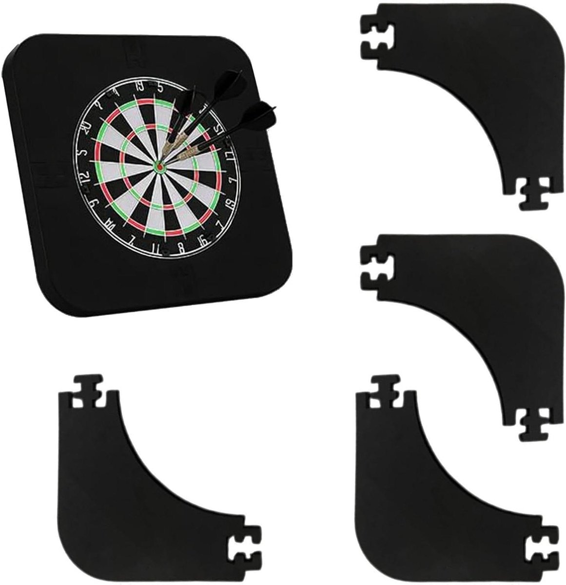 Dartbord Surround - Ringbescherming Dartbord - Muur Beschermen - Schokabsorberende EVA - 45 cm - Zwart