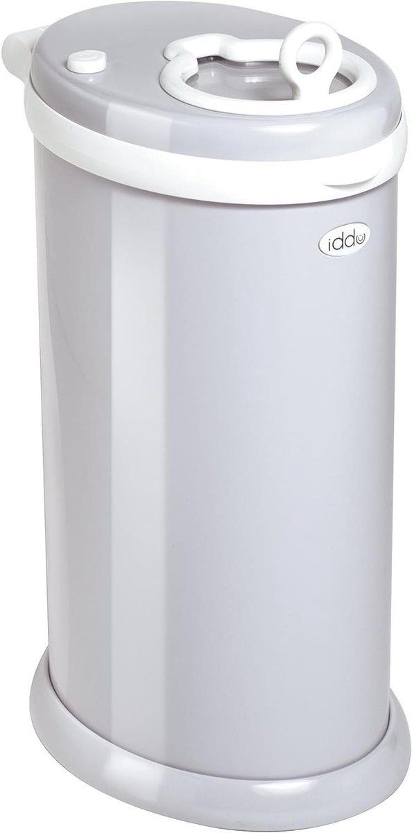 Luieremmer - Afvalbak - Geurvrij houden - Stalen constructie - 13 gallon - Grijs