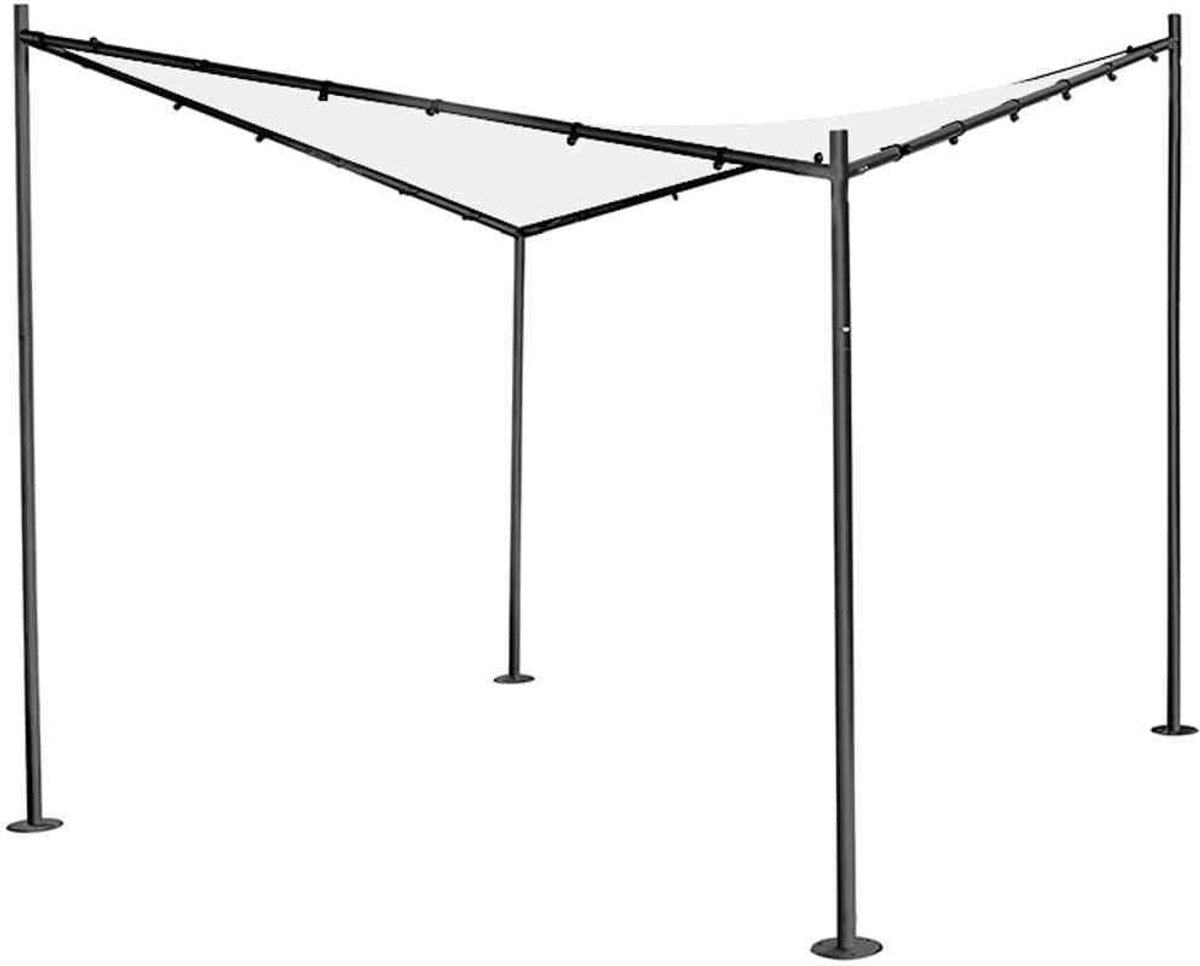 SnelShoppen - Pavilion vervangonderdeel voor tuin, wit, waterafstotend polyester, met houten randen, 180 g/m², ideaal voor buitengebruik, feest en cam