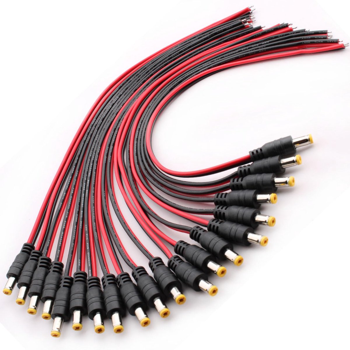 DC Power Kabel 18AWG 12V 5A - 5.5x2.1mm Male Plug - Veilig en snel - Ideaal voor CCTV camera's - ShopVlot