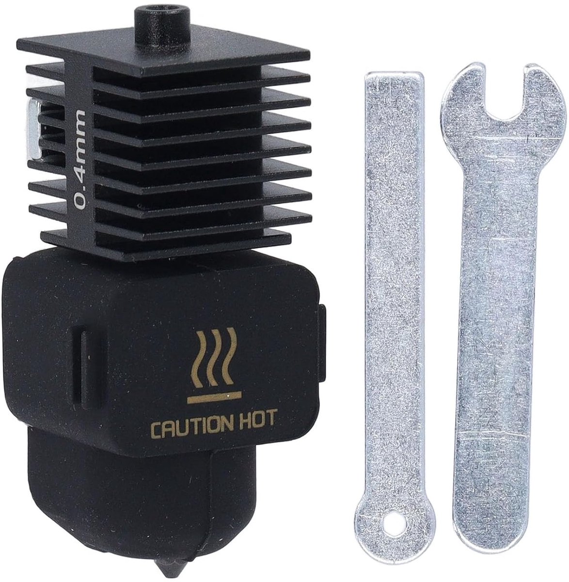 SnelShoppen - 3D Printer Hotend Staal Mondstuk Kit Extruder Vervanging voor Bambu Laboratorium A1 A1 Mini (0.4mm)