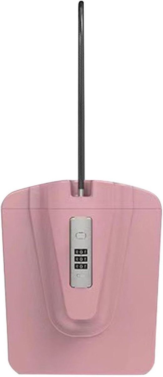 Draagbare Kluis - Reiskluis Combinatie - Waardevolle Spullen Beveiligen - Combinatieslot Waterdicht - 22 x 13.2 x 19 cm - Roze