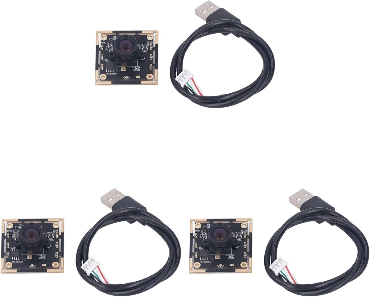 SnelShoppen - 3 Stuks 1MP Camera Module USB2.0 Computer Camera Board met 100 Graden Panorama en Hoge Resolutie